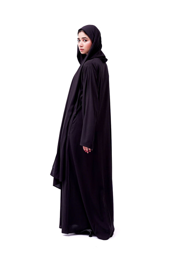 Front open 0121-P Malai Lawn-Black-