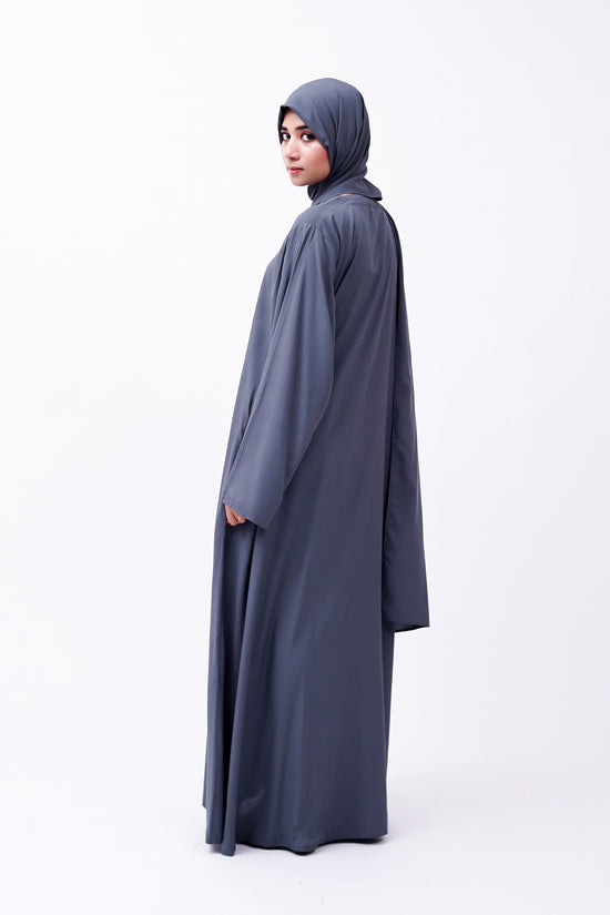 Front open 0121-P Malai Lawn-Grey-