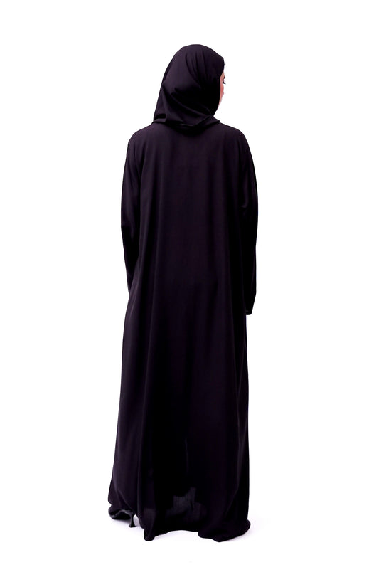 Front open 0121-P Malai Lawn-Black-