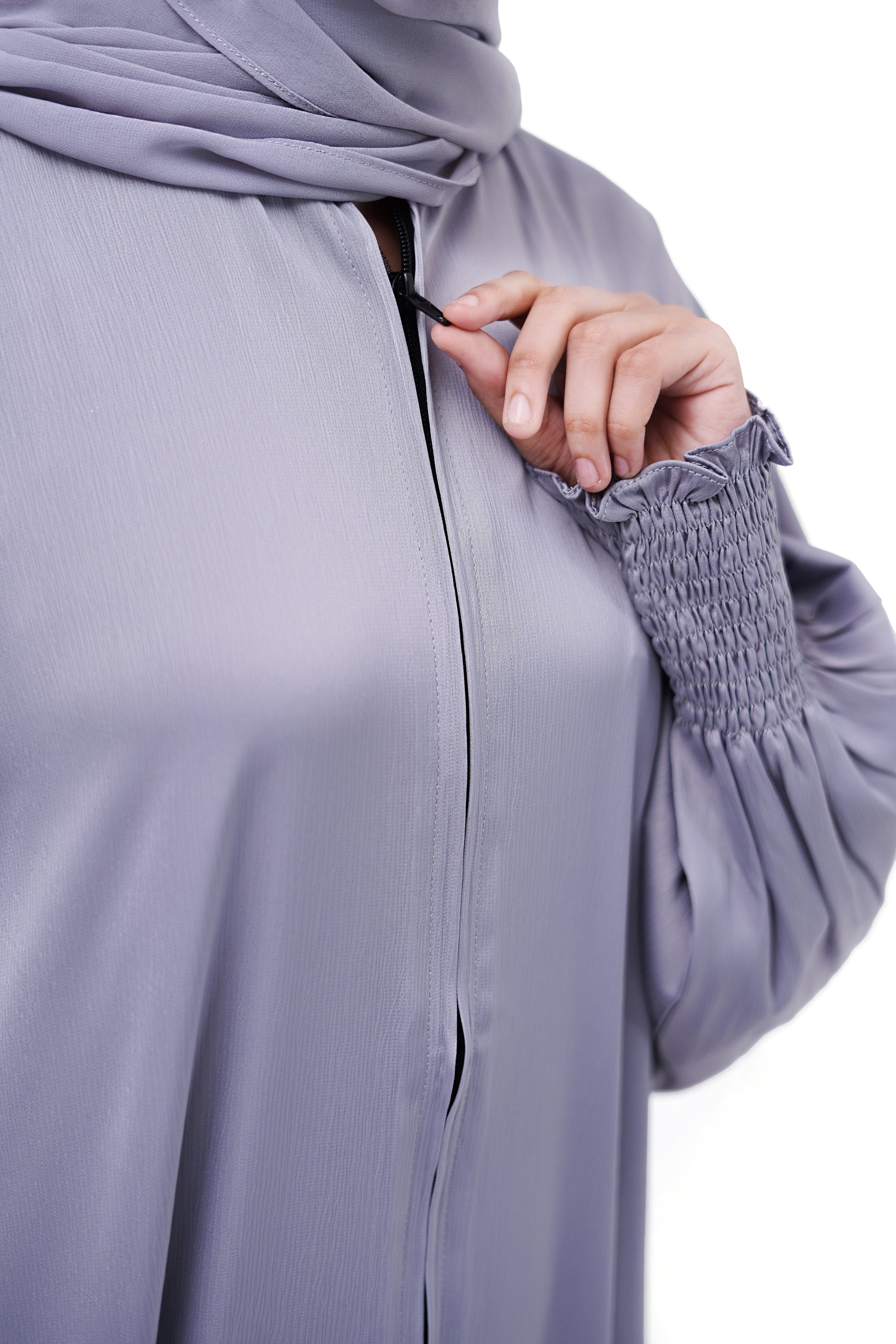 Zipper 0118-R-251 -BOTTLE SILVER GREY