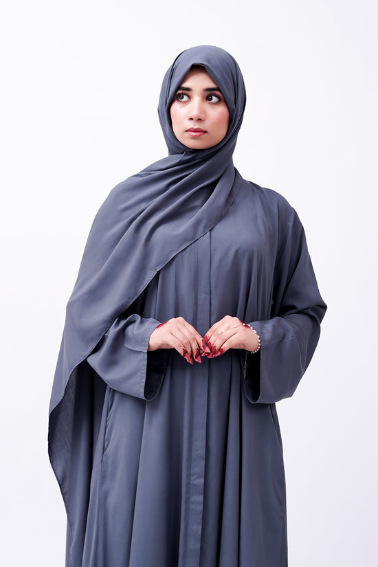 Front open 0121-P Malai Lawn-Grey-