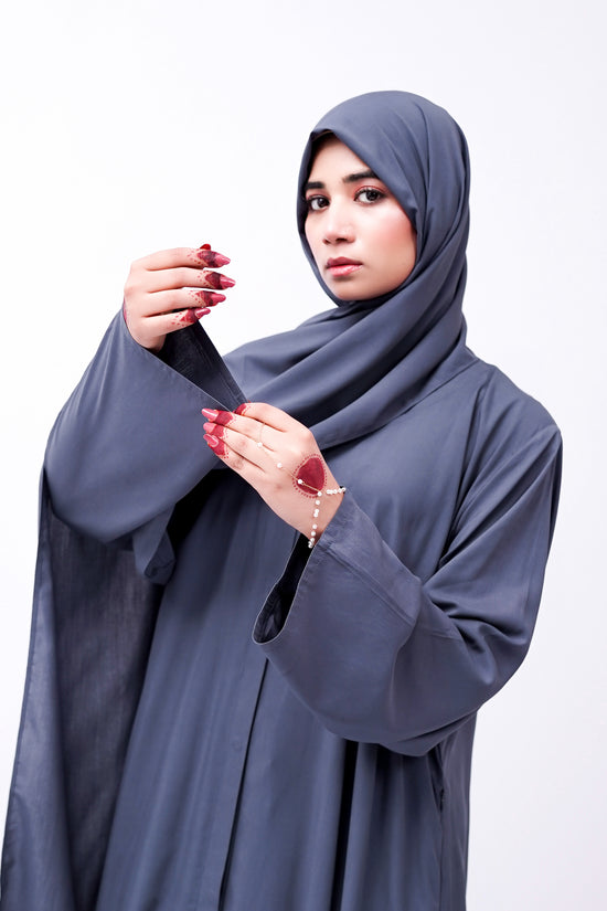 Front open 0121-P Malai Lawn-Grey-