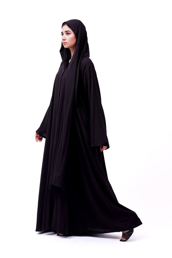 Front open 0121-P Malai Lawn-Black-