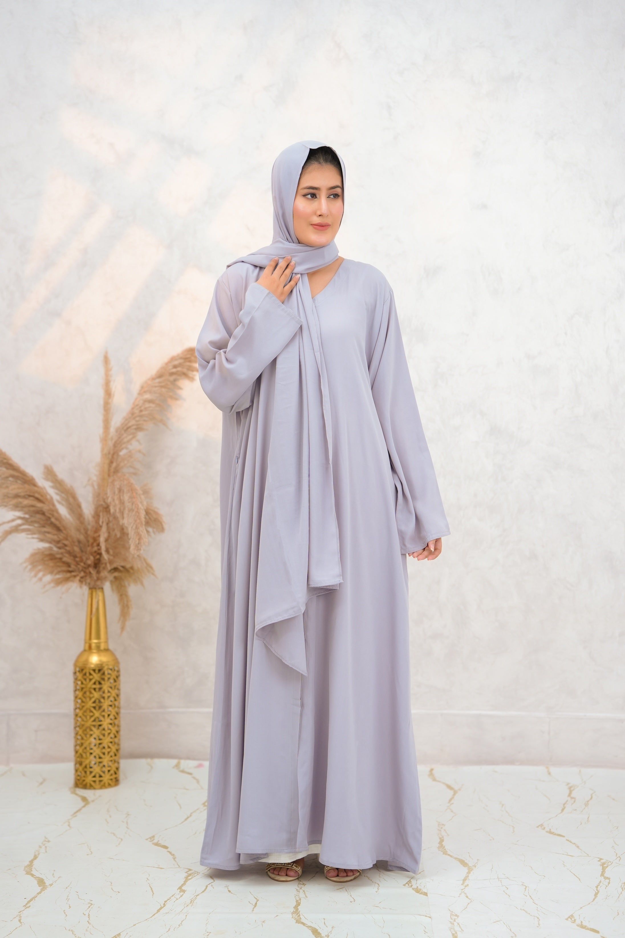 Front Open 0121-P -Silver gray-