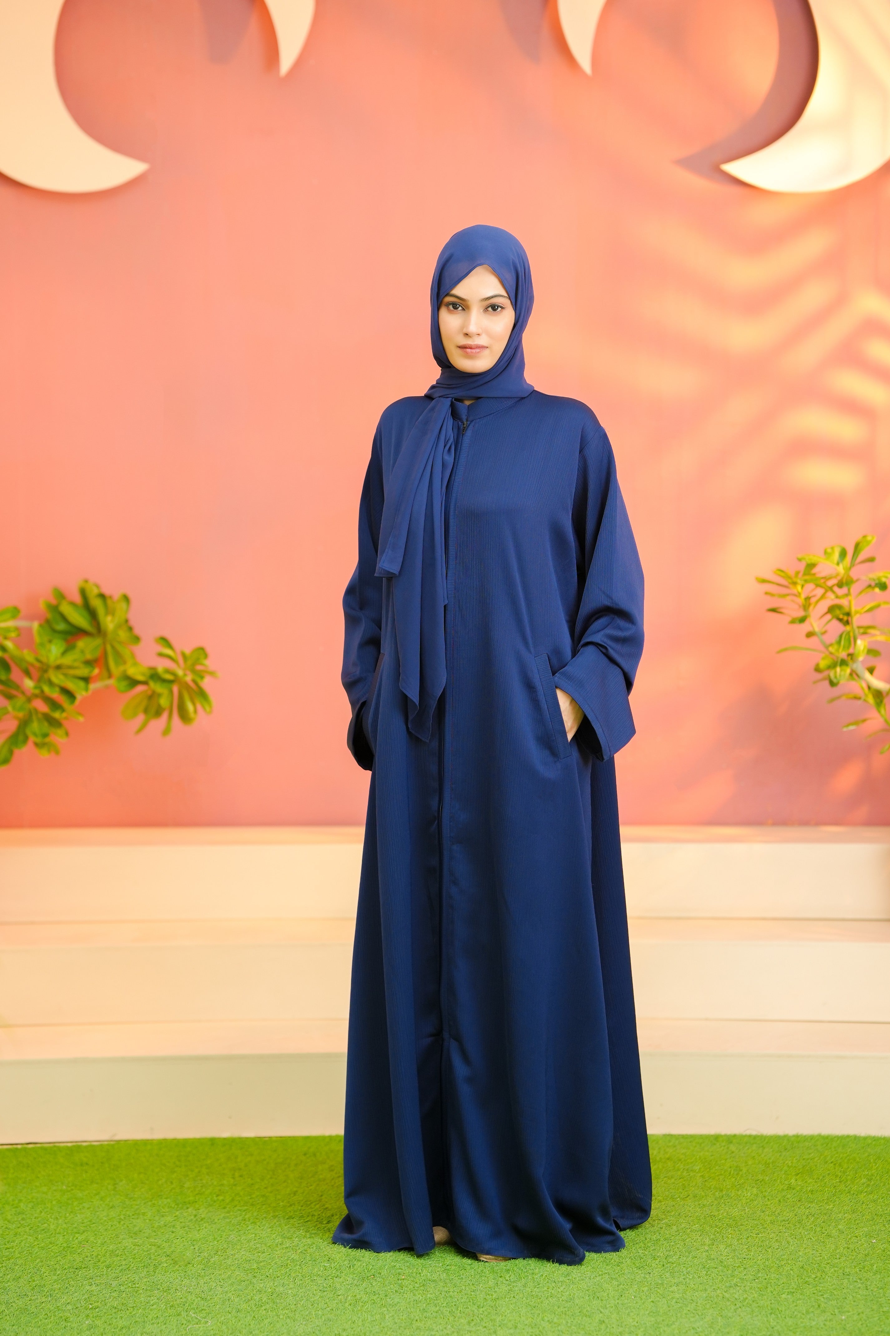 Front Open Zip 0118-R-250 -Blue-