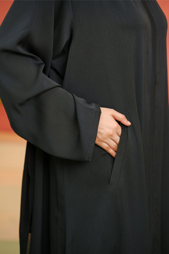 Front Open Zip 0118-R-250 -Black-