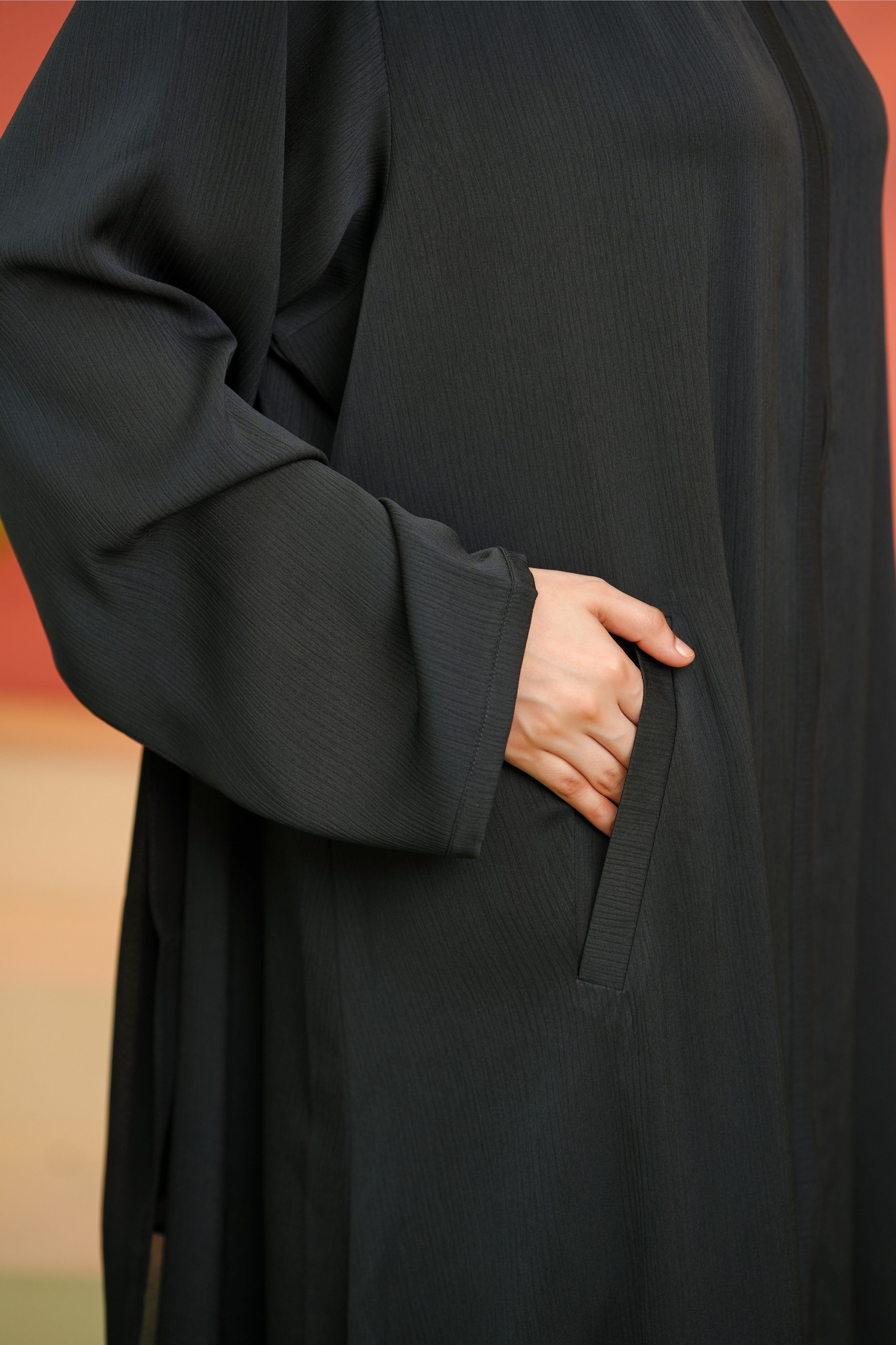 Front Open Zip 0118-R-250 -Black-