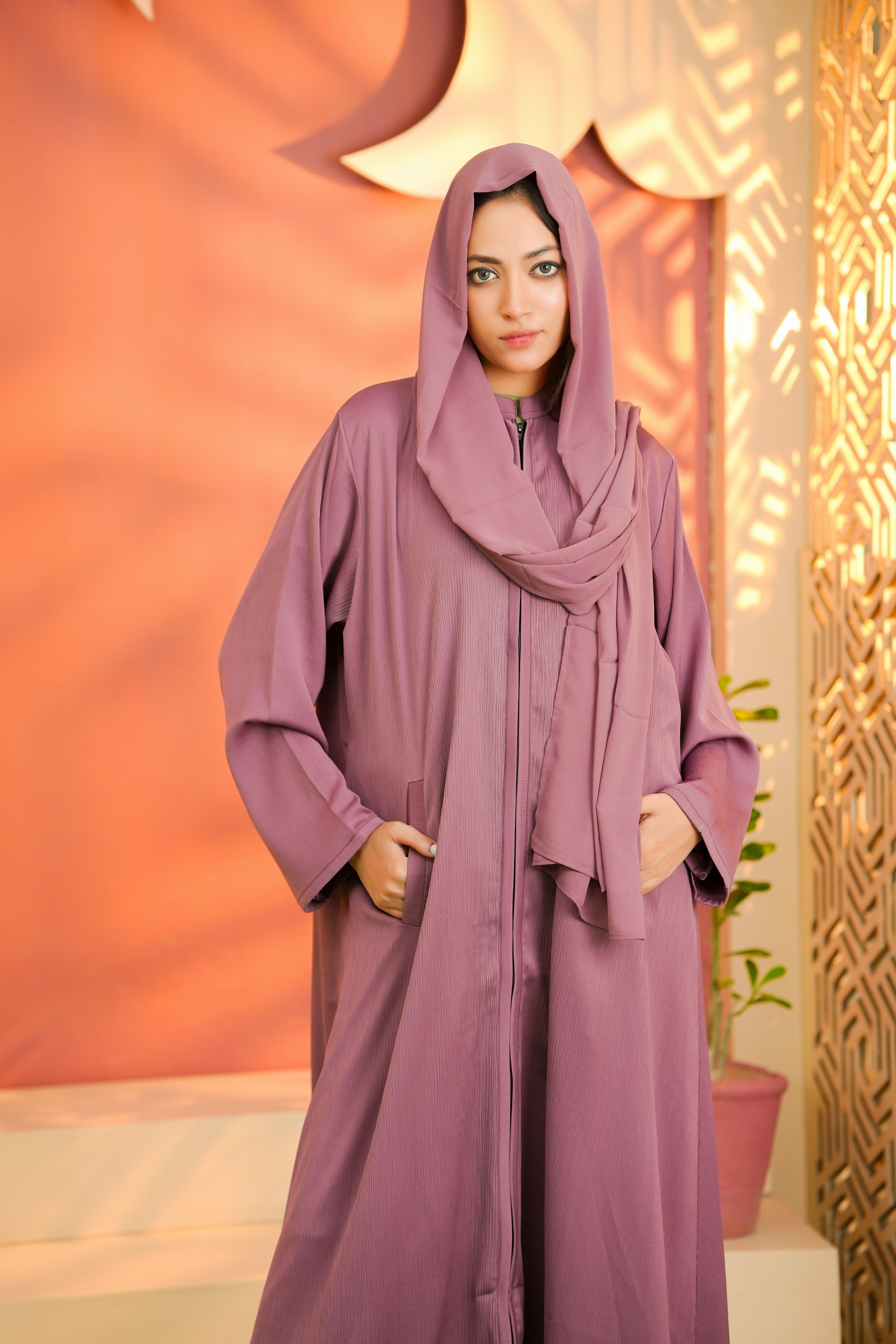 Front Open Zip 0118-R-250 -Rose Muave-