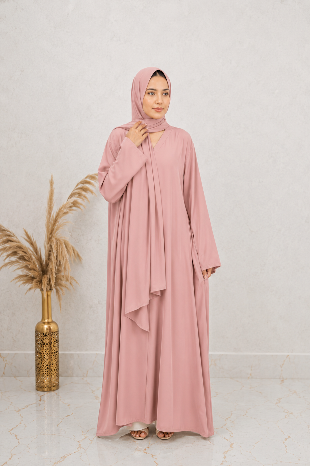 Front Open 0121-P -Tea Pink-