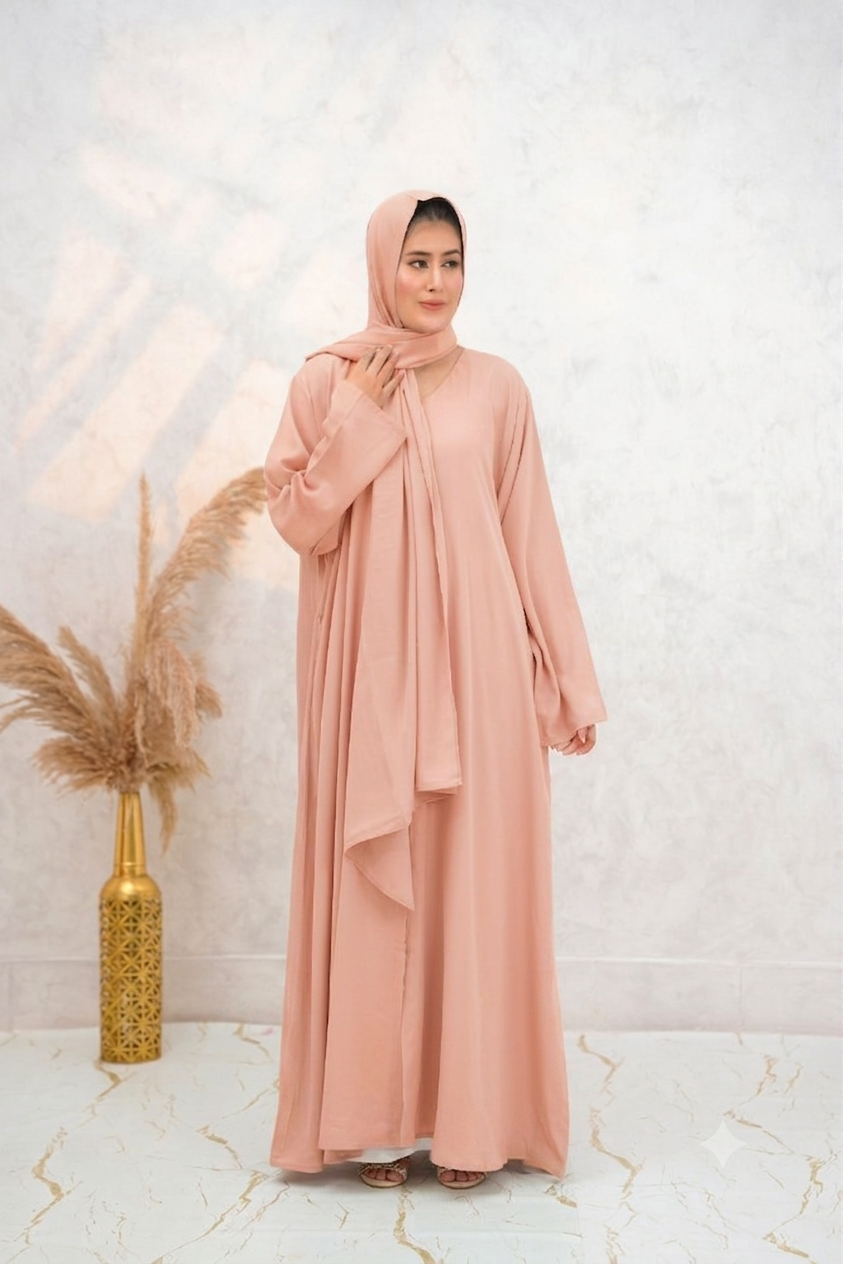 Front Open 0121-P -Peach Pink-