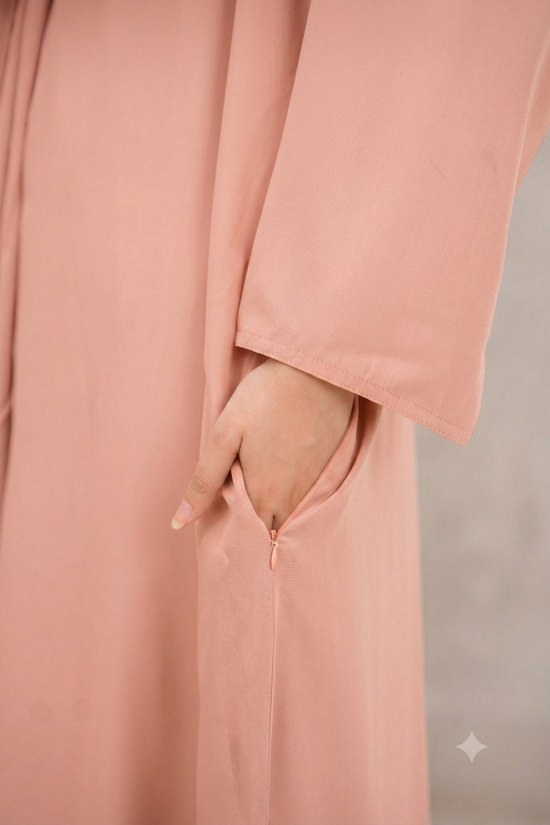 Front Open 0121-P -Peach Pink-